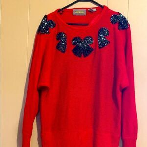 VTG ANGORA SILK WOOL Blend 24w Embellished Sweater   DIANA MARCOS W Avant-Garde